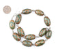 Premium Oval Tibetan Agate Beads (23x15mm) - The Bead Chest