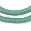 Glass Snake Beads, Sea Green Color (9mm)