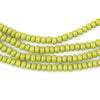 Olive Green Ghana Glass Beads (4mm)
