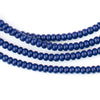 Navy Blue Ghana Glass Beads (4mm)