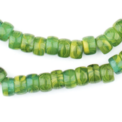 Jungle Green Kakamba Prosser Beads - The Bead Chest