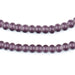 Purple White Heart Beads (6mm) - The Bead Chest