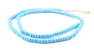 Sky Blue Ghana Glass Beads (7mm) - The Bead Chest