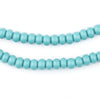 Turquoise Green Ghana Glass Beads (7mm)