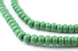 Green Ghana Glass Beads (7mm) - The Bead Chest