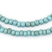 Vintage Turquoise Blue Glass Beads (6mm) - The Bead Chest