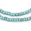 Vintage Turquoise Blue Glass Beads (6mm)