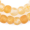 Speckled Orange Recycled Glass Beads (14mm)