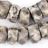 Grey Bone Beads (Faceted)