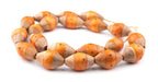 Melon Mauritanian Wood Capped Bone Beads - The Bead Chest