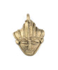 Crowned Mask Ghana Brass Pendant