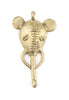 Elephant Tusk Ghana Brass Pendant