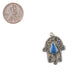 Blue Inlay Silver Moroccan Hamsa Pendant - The Bead Chest