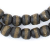 Black Kente Krobo Beads (14mm)