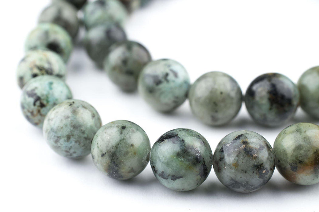 Round African Turquoise Beads (10mm) - The Bead Chest