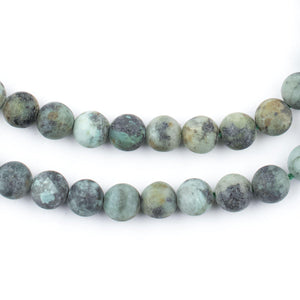 Round Matte African Turquoise Beads (6mm)