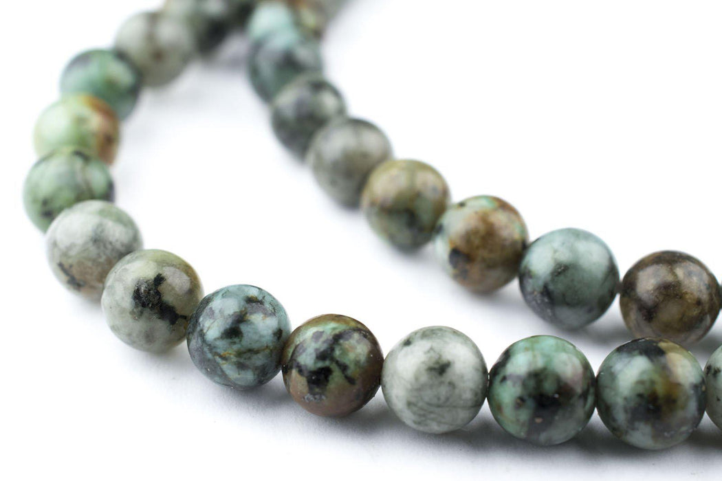 Round African Turquoise Beads (6mm) - The Bead Chest