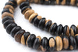 Ebony Wood Rondelle Arabian Prayer Beads (10mm) - The Bead Chest