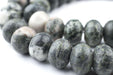 Green Rondelle Frog Jasper Beads (10x14mm) - The Bead Chest