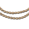 Smooth Oval Antiqued Brass Beads (4mm)