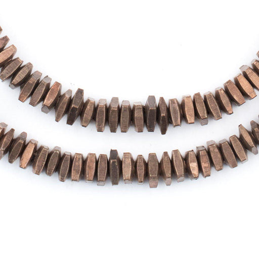 Geometric Antiqued Copper Beads (5mm) - The Bead Chest
