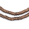 Smooth Antiqued Copper Heishi Beads (5mm)