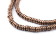 Smooth Antiqued Copper Heishi Beads (5mm) - The Bead Chest