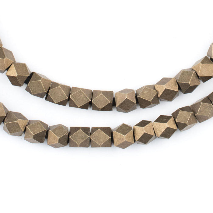 Antiqued Brass Diamond Cut Beads (5mm) - The Bead Chest