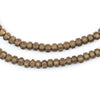 Antiqued Brass Indented Rondelle Beads (4mm)