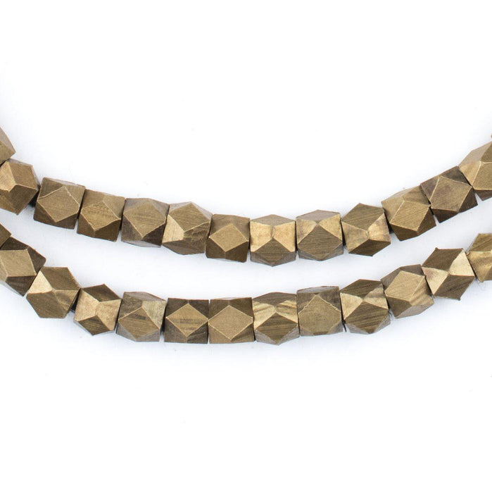 Antiqued Brass Diamond Cut Beads (4.5mm) - The Bead Chest