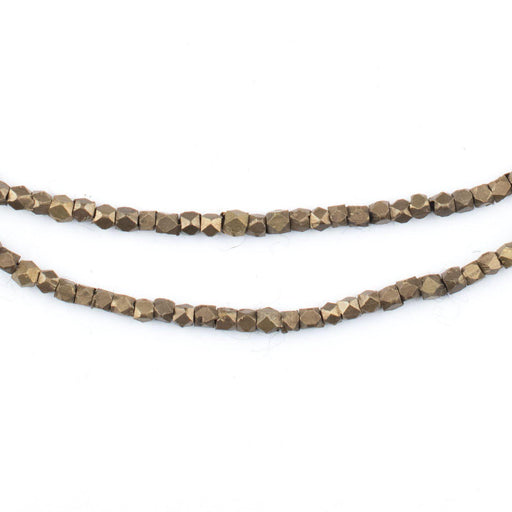 Antiqued Brass Diamond Cut Beads (2mm) - The Bead Chest