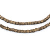 Dark Brass Diamond Cut Beads (3mm)