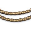 Smooth Oval Antiqued Brass Beads (6mm)