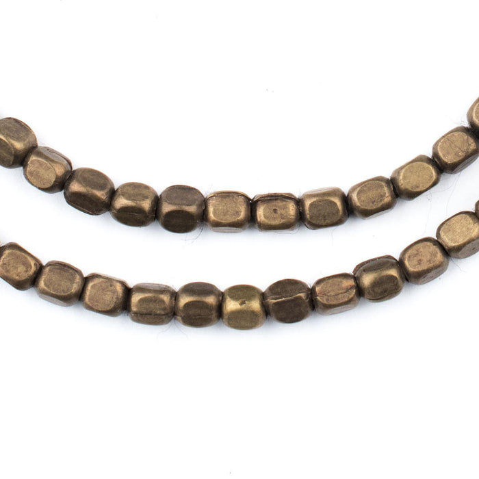Rounded Rectangle Antiqued Brass Beads (4x3mm) - The Bead Chest