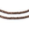 Antiqued Copper Triangle Heishi Beads (4mm)
