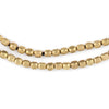 Rounded Rectangle Brass Beads (3x2.5mm)