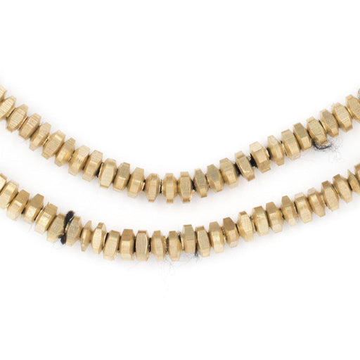 Brass Triangle Heishi Beads (4mm) - The Bead Chest