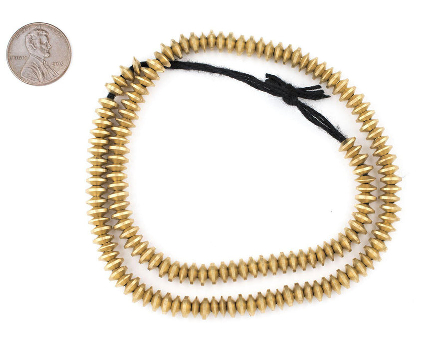Brass Saucer Beads (6mm) - The Bead Chest