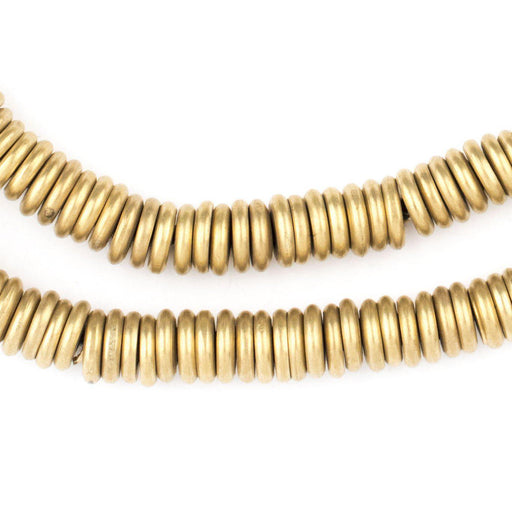 Smooth Brass Heishi Beads (6mm) - The Bead Chest