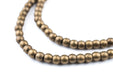 Antiqued Brass Sphere Beads (4mm) - The Bead Chest
