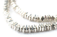 Geometric Silver Beads (5mm) - The Bead Chest
