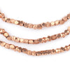 Copper Diamond Cut Beads (3mm)