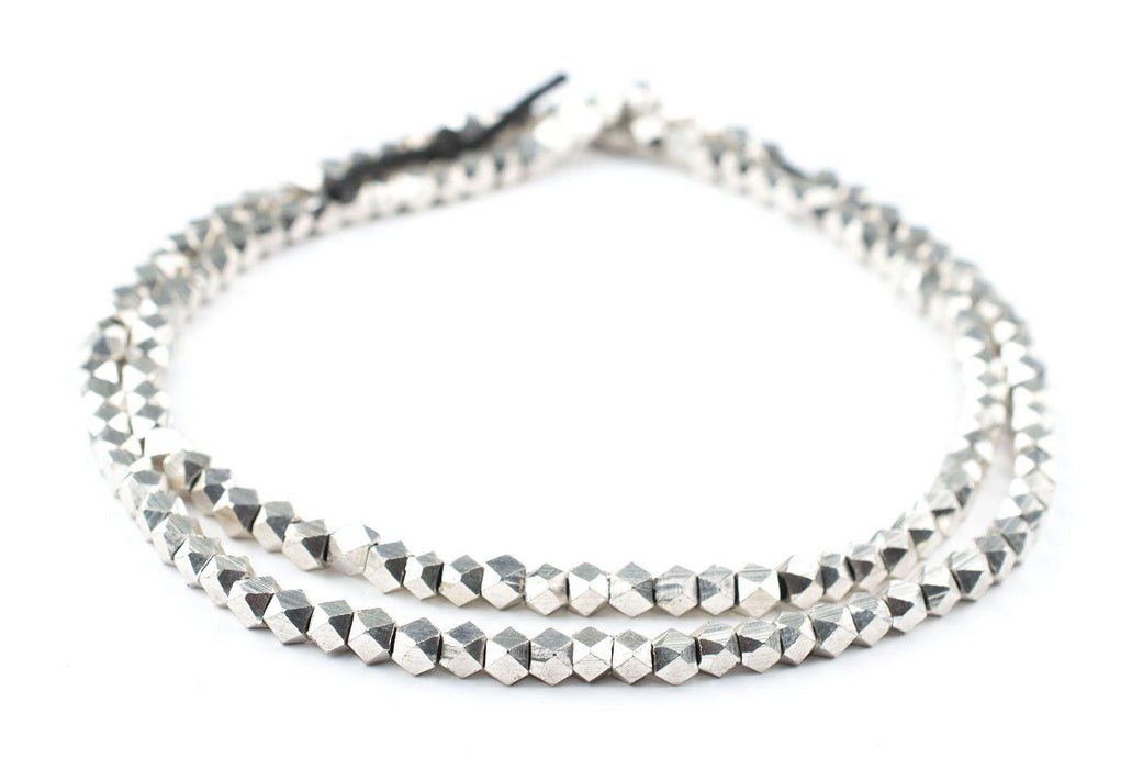 Silver Diamond Cut Beads (4.5mm) - The Bead Chest