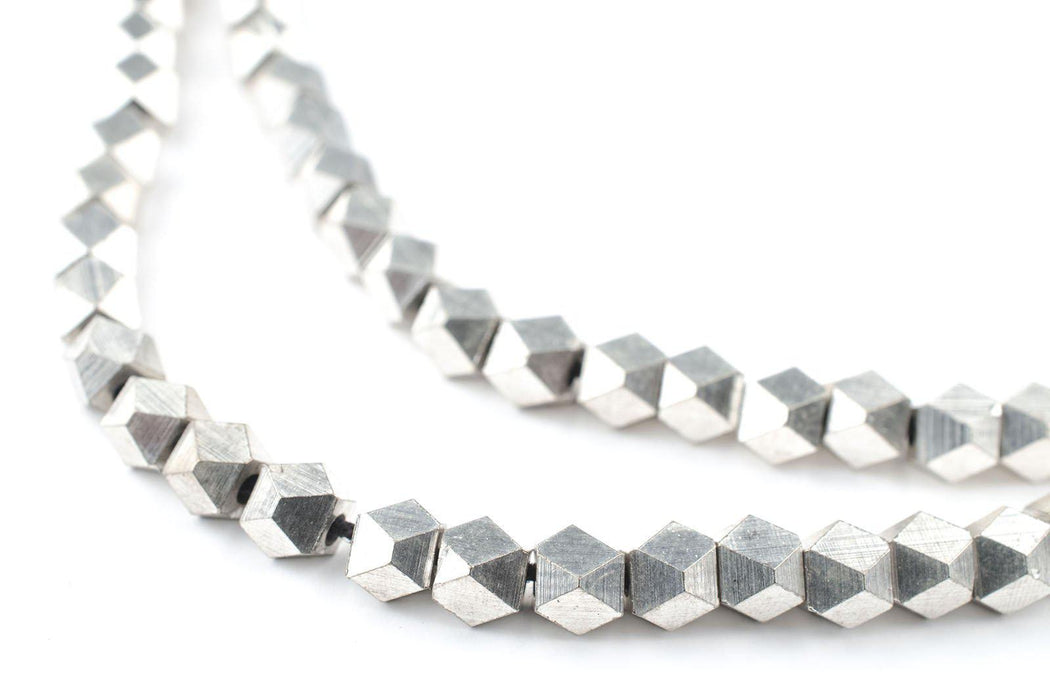 Silver Diamond Cut Beads (5mm) - The Bead Chest