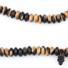 Ebony Wood Rondelle Arabian Prayer Beads (10mm)