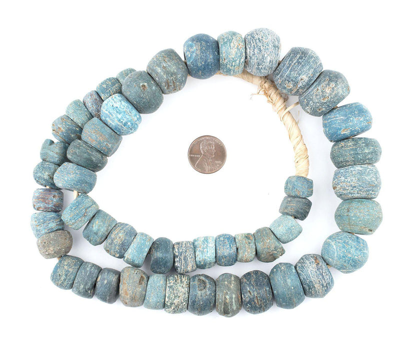 Antique Turquoise Hebron Kano Beads (Natural) - The Bead Chest