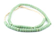 Green Padre Prosser Button Beads (9mm) (Long Strand) - The Bead Chest