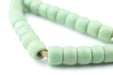 Green Padre Prosser Button Beads (9mm) (Long Strand) - The Bead Chest