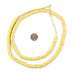 Yellow Sliced Prosser Button Beads (8mm) (Long Strand) - The Bead Chest