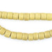 Yellow Prosser Button Beads (8mm) (Long Strand) - The Bead Chest